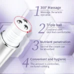 Anti Aging & Dark Circle Eye Cream Roller Massager - Image 4